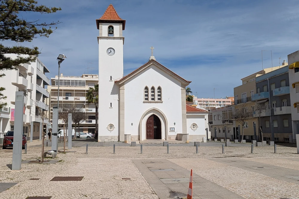 Igreja Matriz parish church in the center of Armação de Pêra, Algarve