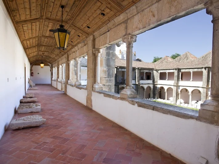 The beautiful and historic Renaissance-style cloister inside the Faro Municipal Museum (Museu Municipal de Faro).