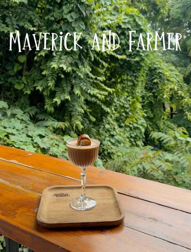 Drink from Maverick and Farmer Coffee Shop in Goa, India